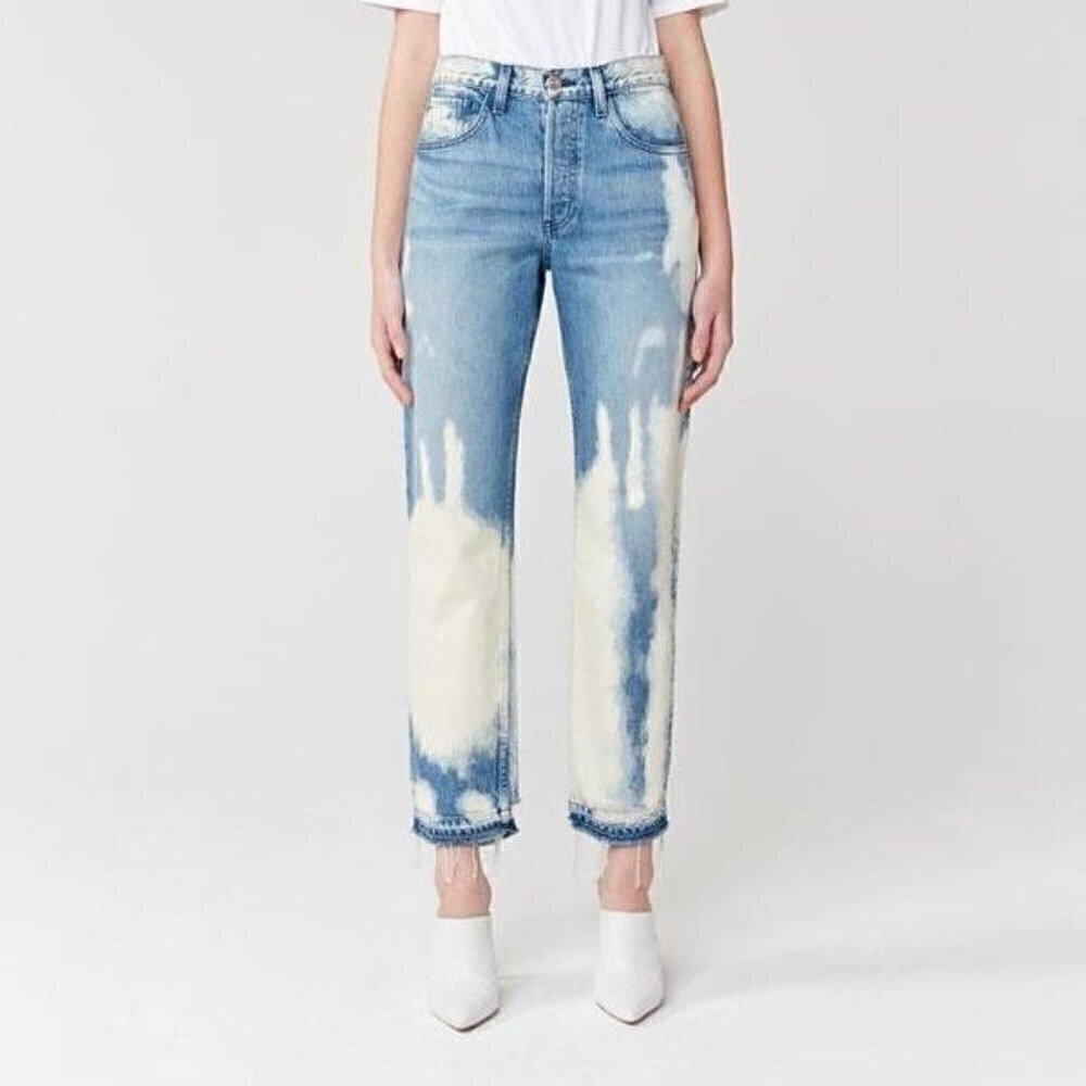 NWT 3x1 NYC W3 Higher Ground Boyfriend crop marble jeans